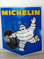 Groot emaille reclamebord Michelin 1976, Verzamelen, Ophalen of Verzenden, Zo goed als nieuw, Reclamebord
