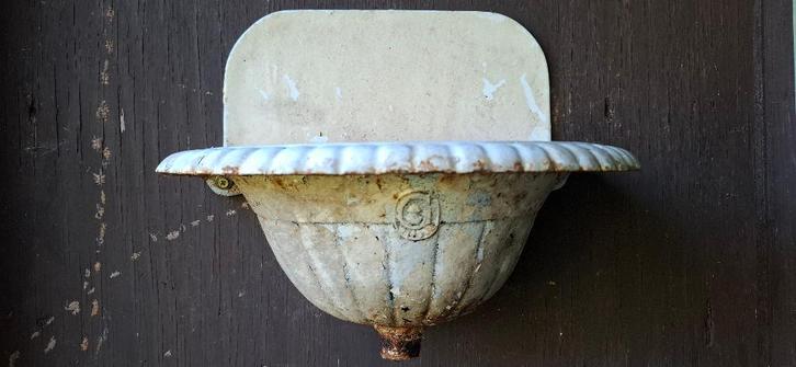 antiek urinoir/oude pisbak/brocante tuinornament, Antiquités & Art, Curiosités & Brocante, Enlèvement ou Envoi