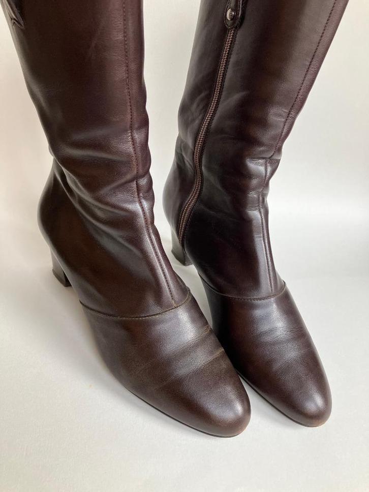 Bottillons Salvatore Ferragamo EU 38,5, Kleding | Dames, Schoenen, Gedragen, Lage of Enkellaarzen, Bruin, Ophalen