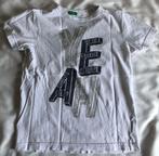 wit t-shirt maat 140, Kinderen en Baby's, Kinderkleding | Maat 140, Verzenden, Zo goed als nieuw, Shirt of Longsleeve, United colors of benetton