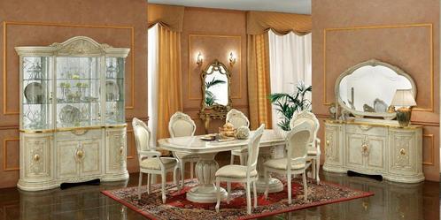 Italiaanse woonkamer Leonardo leverbaar bij Whoppa Home, Huis en Inrichting, Complete eetkamers, Nieuw, 8 stoelen of meer, Ophalen of Verzenden