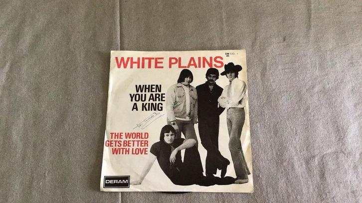 zeldzame maar geweldige single White Plains, Cd's en Dvd's, Vinyl Singles, Gebruikt, Single, Pop, 7 inch, Ophalen of Verzenden