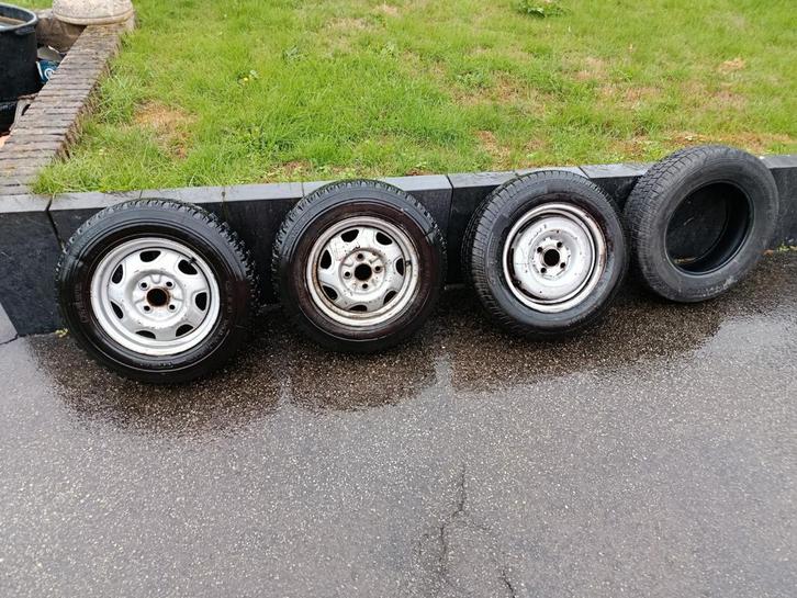 Set wielen voor aanhangwagen 4x100 155/80 R13, Auto diversen, Aanhangwagen-onderdelen, Ophalen