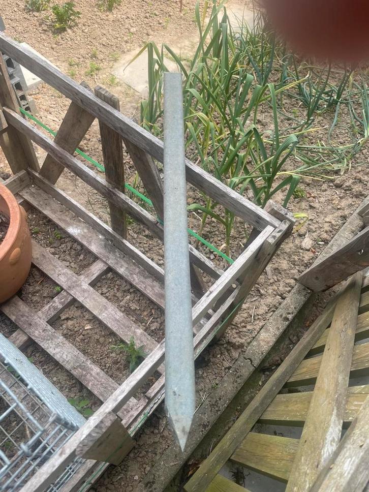 38 poteaux en plastique composite, Jardin & Terrasse, Poteaux, Poutres & Planches, Comme neuf, Enlèvement