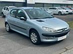 Peugeot 206, 1.1i, 2004, 153.750Km, Airco, CV, 12m Garantie, Voorwielaandrijving, Stof, Zwart, 4 cilinders