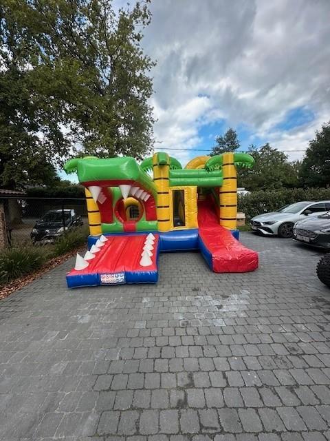 Springkasteel krokodil te huur regio Brecht, Hobby en Vrije tijd, Feestartikelen | Verhuur, Ophalen