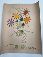 Kleurgravure ‘Le bouquet’., Enlèvement