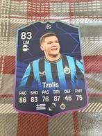 Voetbalkaartje (37cmx25cm) - Tzolis / Club Brugge, Ophalen, Zo goed als nieuw, Poster, Plaatje of Sticker