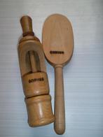 Houten kurkenstopper Norvan + slagplank, Antiquités & Art, Antiquités | Outils & Instruments, Enlèvement ou Envoi