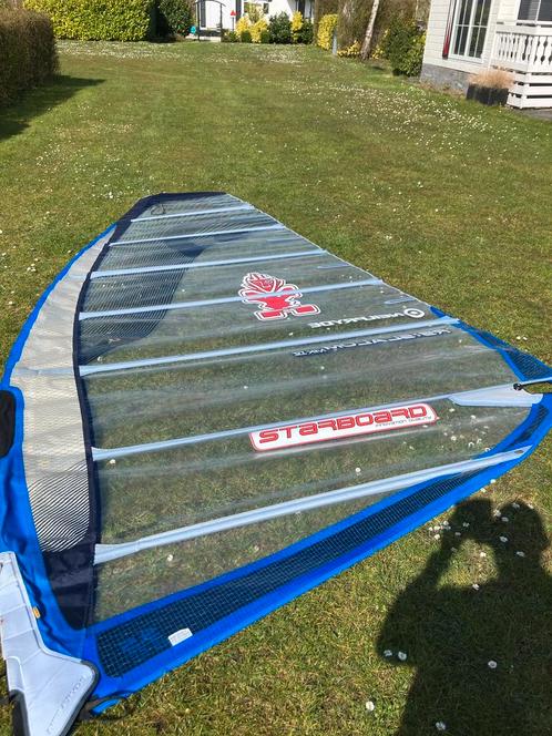 Neilpryde Rs slalom 9.5, X6 520 mast en chinook giek 230-310, Watersport en Boten, Windsurfen, Gebruikt, Complete set, Met draagtas