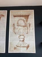 Decoratieve wandpanelen klassieke urnes 2 stuks, Ophalen, Zo goed als nieuw