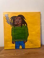 schilderij “Lost in the Smoke” – Street Art Cartoon Style, Antiek en Kunst, Kunst | Schilderijen | Modern, Ophalen of Verzenden