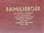 stamboom familieboek De Clerck Cobbaert oudenburg, Boeken, Ophalen of Verzenden, Zo goed als nieuw