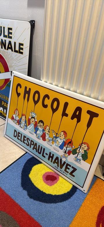 Splendide réédition plaque emaillee delespaul -havez beschikbaar voor biedingen