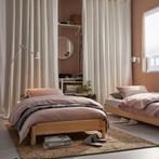 Stapelbaar bed in grenen, Ophalen, Gebruikt, Beige, Tweepersoons