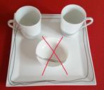 2 tasses + plat en porcelaine de Limoges, Ophalen, Zo goed als nieuw, Porselein, Overige typen