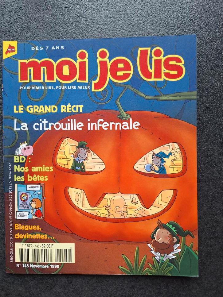 Moi je lis, La citrouille infernale - dès 7 ans, Boeken, Kinderboeken | Jeugd | onder 10 jaar, Gelezen, Fictie algemeen, Ophalen of Verzenden