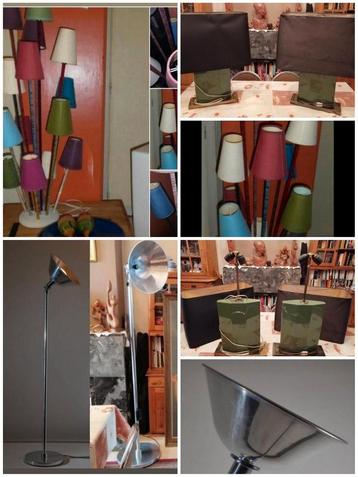 ✓ZELDZAME 4 PRACHTIGE VINTAGE LAMPEN & VLOERLAMP  beschikbaar voor biedingen