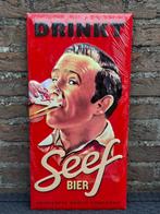 Reclamebord Seef bier, Verzamelen, Biermerken, Ophalen of Verzenden, Nieuw, Reclamebord, Plaat of Schild, Overige merken