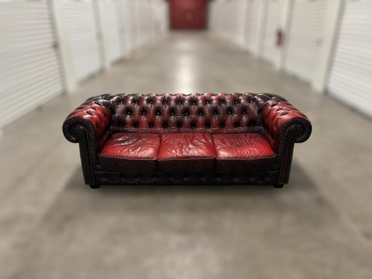 Canapé Chesterfield, Maison & Meubles, Canapés | Sofas & Chaises Longues, Comme neuf, Trois personnes, 200 à 250 cm, 75 à 100 cm