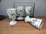 4x Villeroy & Boch Botanica Tasse pour chocolat ou glace, Tasse(s) et/ou soucoupe(s), Enlèvement, Utilisé, Porcelaine