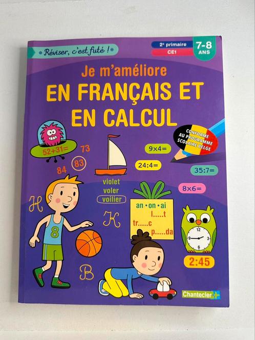 Livres éducatifs – Améliorez français et maths – Primaire, Boeken, Informatica en Computer, Zo goed als nieuw, Overige onderwerpen