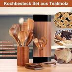 Set van 9 houten keukenlepels | GRATIS LEVERING, Neuf, -, -, Bois