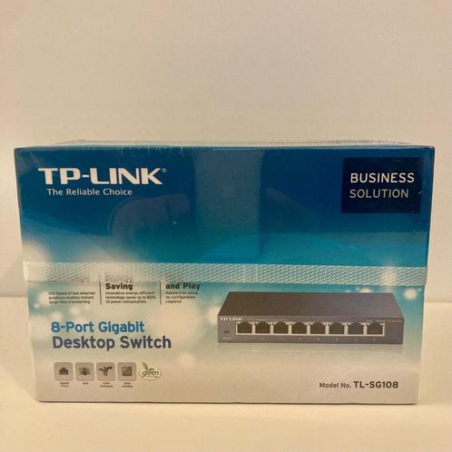 Netwerk switch TP-Link TL-SG108, Informatique & Logiciels, Commutateurs réseau, Neuf, Enlèvement ou Envoi