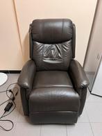 Elektrische relax zetel nieuwstaat, Huis en Inrichting, Ophalen, Zo goed als nieuw, Eenpersoons, Leer