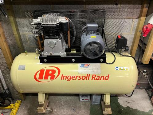 Ingersoll Rand 230v driefasige 270L 4kW/5,5cV-compressor, Doe-het-zelf en Bouw, Compressors, Zo goed als nieuw, 10 bar of meer