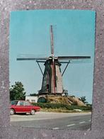 postkaart Nederland molen Cadzand en oude auto, Ophalen of Verzenden, 1960 tot 1980, Gelopen, Zeeland