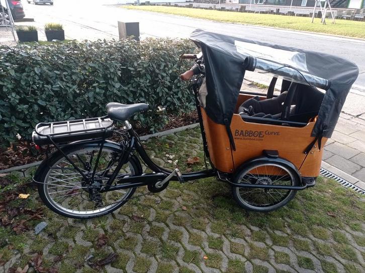 Babboe Curve(-e) + accesoires, als nieuw, Fietsen en Brommers, Fietsen | Bakfietsen, Zo goed als nieuw, Elektrisch, Ophalen