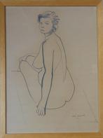 MAURICE VAN SAENE / RUGGELINGS NAAKT / ORIGINEEL / 103x77cm, Ophalen