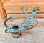 💥2 stuks,Archaïsche Oudgrieks Brons Verdigris Style Brass, Antiek en Kunst, Ophalen of Verzenden, Brons
