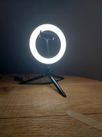 Ringlight met 3 lichtstanden met smartphonehouder., Ophalen of Verzenden, Nieuw