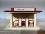 Vintage houten tankstation jaren 50/60 - Majolo-stijl, Antiek en Kunst, Ophalen of Verzenden