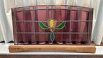 om op te knappen Vintage Loodglas raam 87x48, Tuin en Terras, Tuinhekken en Hekwerk, Ophalen, Overige materialen, Overige typen