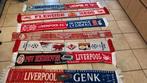 Lot Liverpool sjaals voor verzamelaars (12 stuks), Verzamelen, Sportartikelen en Voetbal, Verzenden, Zo goed als nieuw, Vaantje of Sjaal