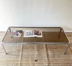 Space Age Salontafel - Rookglas - Bauhaus - Retro - Vintage, Ophalen, Gebruikt, Glas