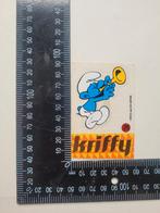 Oude sticker Kriffy De Smurfen Nr. 25 Rood, Verzamelen, Ophalen of Verzenden, Zo goed als nieuw