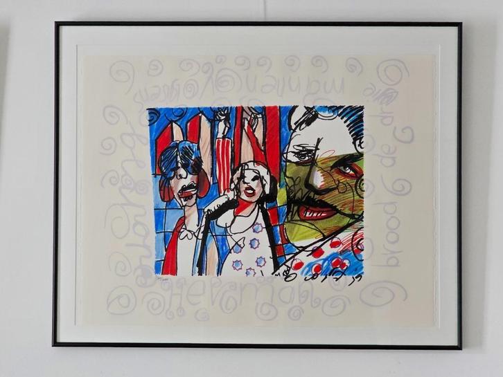 Herman Brood - Singer - Handgesigneerd - 74/200 - 1995, Antiek en Kunst, Kunst | Litho's en Zeefdrukken, Ophalen of Verzenden