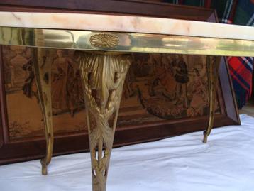 ancienne table de salon, marbre, authentique beschikbaar voor biedingen