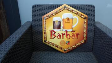 blikken bordje barbar bier beschikbaar voor biedingen