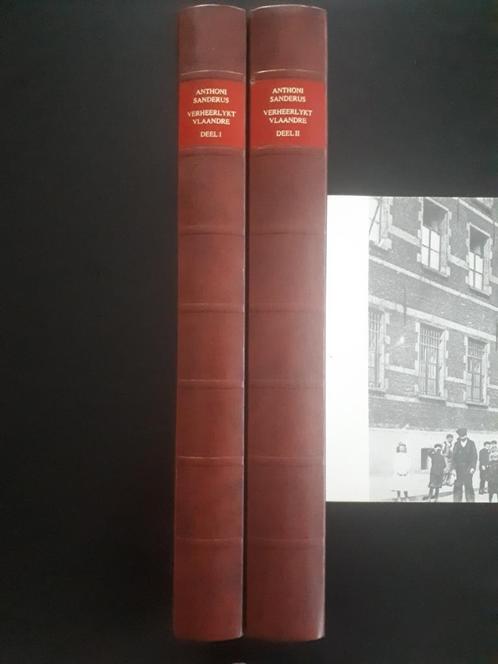 Verheerlykt Vlaandre 1 en 2 - Sanderus, Boeken, Geschiedenis | Stad en Regio, Nieuw, 17e en 18e eeuw, Ophalen of Verzenden