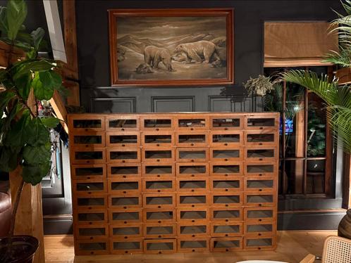 J 30/50 vakkenkast 54 lades apothekers/vintage, Antiek en Kunst, Antiek | Meubels | Kasten, Ophalen