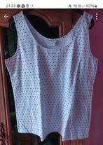 Debardeur blanc a petits pois Ms Mode, Enlèvement ou Envoi, Blanc