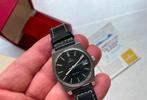 OMEGA horloge  mechanisch staal en VOLLEDIGE SET uit 1975, Handtassen en Accessoires, Horloges | Heren, Ophalen, Leer, Staal, Polshorloge