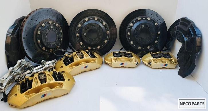 BMW M3 M4 F80 F82 KERAMISCHE REMMEN REM REMKLAUWEN SCHIJVE, Auto-onderdelen, Remmen en Aandrijving, BMW, Gebruikt, Ophalen of Verzenden