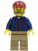 Lego figuur cty0325 Plaid Button Shirt, Enlèvement ou Envoi, Comme neuf, Briques en vrac, Lego