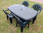 Tuinset - tafel en 4 stoelen, Tuin en Terras, Ophalen, Gebruikt, Tuinset